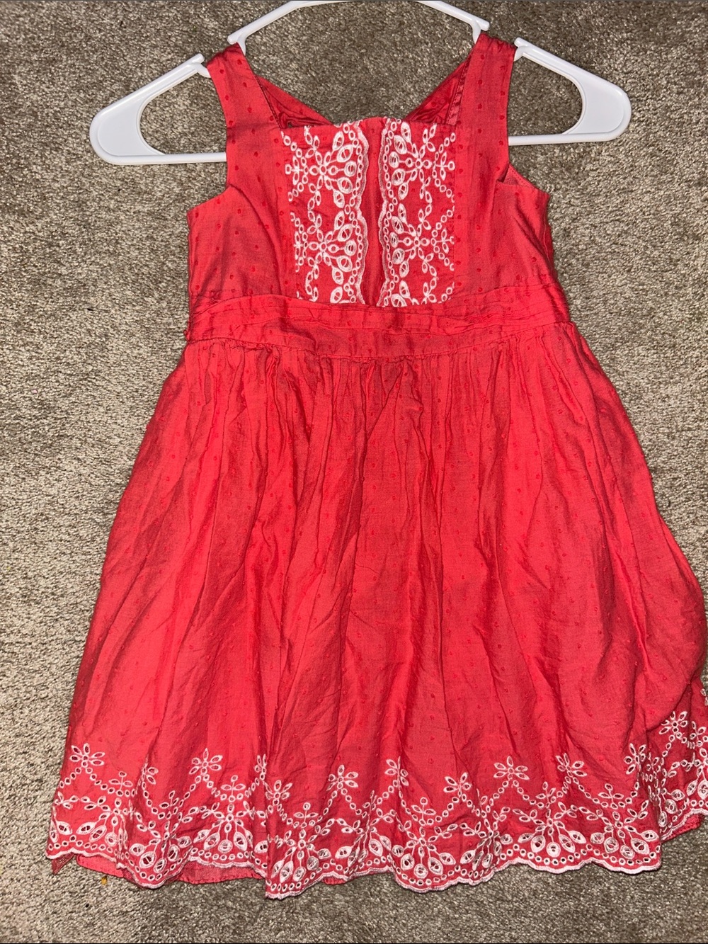 Sweet Heart Rose 🌹 Pink Girls' Embroidered Party Dress
